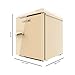 Cecotec Kleiner Kühlschrank - Retro-Tischkühlschrank 45L Bolero CoolMarket TT Origin 45 Beige E. 55cm hoch und 44,7cm breit, Energieeffizienzklasse E, Icebox und verchromter Griff, Beige