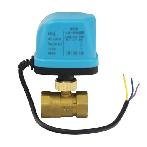 Vanne motorisée laiton DN50 AC220V normalement fermée pour circuit eau - 3