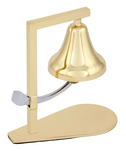 Image of ZAHEPA Vintage-Inspired Metal Manual Call Bell | Clear Ring Tone | Ideal for Hotels, Restaurants & Service Desks | Durable & Elegant Decor Piece