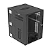 Wall Mount Enclosure, Windowed Door, 18 RU, Black