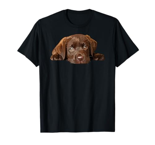 Chocolate Lab Chien Labrador retriever Marron T-Shirt