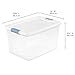 Sterilite 4 Pack Latching Box, 64 Qt Plastic Storage Container, Stackable Large Home or Office Tote Organizers with Secure Lids, White