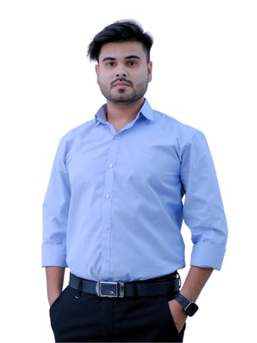 Sparrow-Outfit-Mens-Cotton-Blend-Regular-Fit-Shirt-Casual-Wear-Formal-Shirts-for-Men-and-Boys-Spread-Collar-Long-Sleeve-Button-Down-Shirt-for-Office-Parties-Special-Occasions-Cobalt-Blue Sparrow Outfit Men’s Cotton Blend Regular Fit Shirt | Casual Wear Formal Shirts for Men and Boys | Spread Collar Long Sleeve Button Down Shirt for Office Parties Special Occasions (Cobalt Blue)