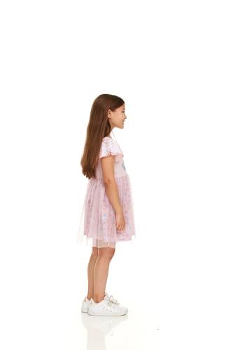 Disney Stitch & Angel Sequin Sleeve Tulle Dress-Girls Sizes 2-6x3