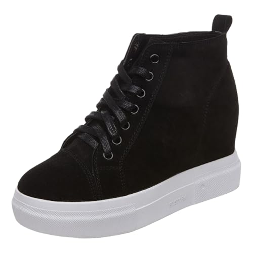Viaoragiosa Zapatillas Sneakers Mujer,Casual Mujer CuñA Deportivas,Cierre con Cordones,Suelas Resistentes A La AbrasióN,para Caminar,Trabajar,Estacionar,Viajar Y para El DíA