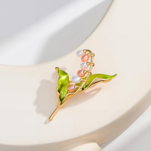 Image of 14K Gold-Plated Flower Brooch Pins Crystal Rhinestone Flower Brooch Pin Accessories Christmas Birthday Gift for Women