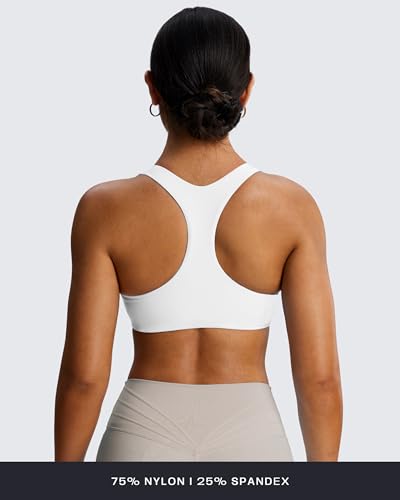 Image of Aoxjox Define Sculpt Racerback Sports Bra | women's workout fitness yoga crop tank, breathable fabric, 4-way stretch, moisture-wicking, gym essential
