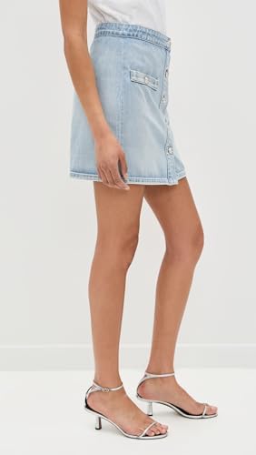 L'AGENCE Women's Kris Button Front Mini Skirt4