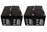 SPS Brand 12V 12Ah Replacement Battery for Kobe HF12-12 UPS (8 Pack)