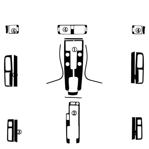 Décalcomanie poignée porte Volvo S40 C30 V50 : accessoire de style auto 3D
