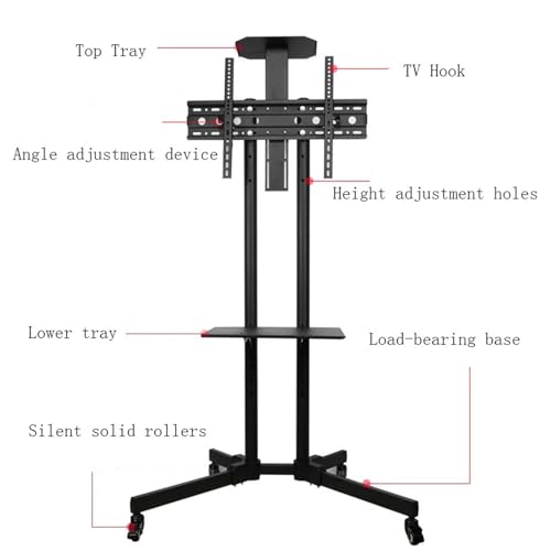 Soporte universal móvil para TV de 32-65 pulgadas miniatura 3