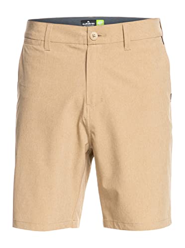 Quiksilver Union Heather Amphibian 19 short homme gris en textile stretch