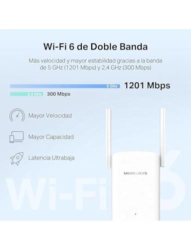 Extensor Wi-Fi 6 Mercusys ME60X para conectar múltiples dispositivos simultáneos 6