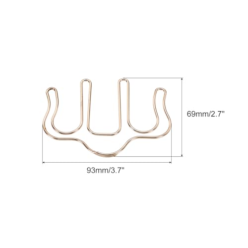 PATIKIL Metal Music Book Clip and Page Holder for Sheet Music Stands Piano Sheet Music Holders Music Book Holder Rose Gold 3.7 x 2.7 Inch Pack of 1 - Image 2