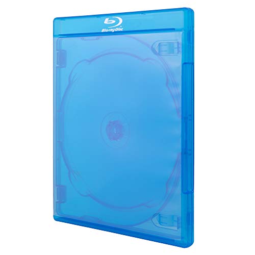 AcePlus 25 Premium Blu-ray Replacement Triple Cases in 12mm Standard Thickness for 3 Discs with Screen Printed Logo and Clear Wrap Around Sleeve