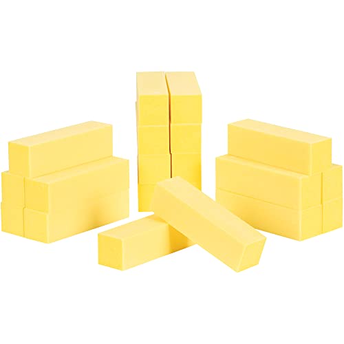 Forpro Ultra Gold Buffing Block, 240 Grit, Four-Sided Manicure & Pedicure Nail Buffer, 3.75” L X 1” W X 1” H, 20-Count #TOP1