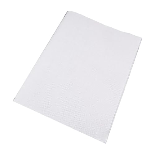 VILLCASE DIY Cross-Stitch Embroidery Fabric 45x30cm 11ct Cotton White Ideal for Projects