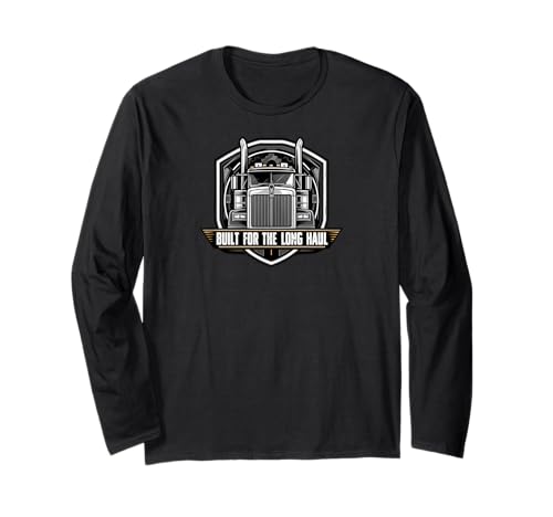 Long Haul Semi Truck Driver Big Rig Trucker Gift Maglia a Manica