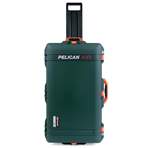 Trekking Green Pelican 1615 Air case with Orange Handles & latches. Comes empty.
