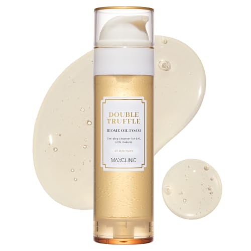 Image of MAXCLINIC Double Truffle Biome Oil Foam - Hydrating Facial Cleanser with 88% Skincare Formula for Dirt Oil & Makeup Buildup - Gentle Foaming Face Wash for All Skin Types - Korean Skin Care 3.72 fl oz