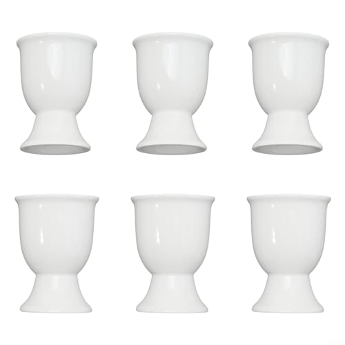 Essentielles Frühstücksartikel-Set mit 6 Keramik-Eierbechern für jeden Haushalt – Bild 4