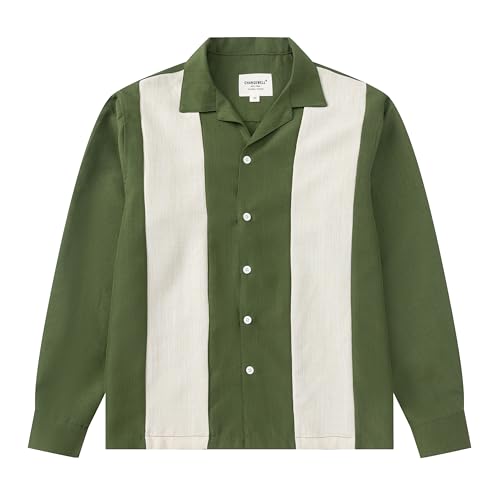 CHANGE WELL メンズ ボウリングシャツ 2XL グリーン