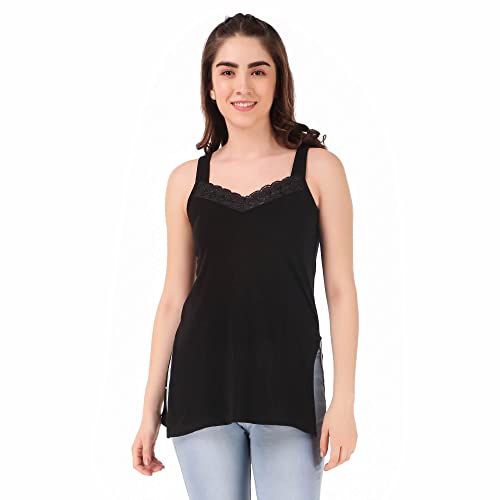 Image of Women's Cotton Chemisole Slip with Extra Comfort Stratchable Sleevless Slip Suit Camisole for Women and Girls