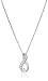 Sterling Silver Cubic Zirconia Infinity Pendant Necklace, 18"