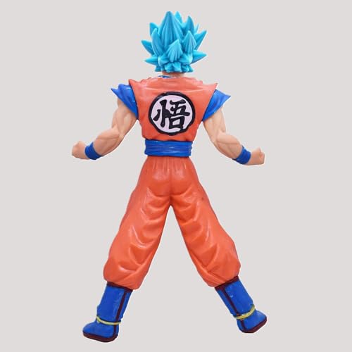 Image of Awestuffs Super Saiyan Goku Large Action Figure Limited Edition Figure Manga Toy Collectible (Super Saiyan Goku Blue)