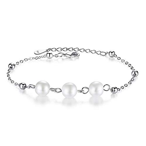 Bracelet croix et perles rondes idée cadeau anniversaire femme