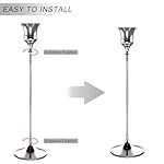 Candlestick Holders Silver, 6 Packs Taper Candle Holder for Candlesticks, Candle Sticks Holder Decor for Home Decor - Image 3