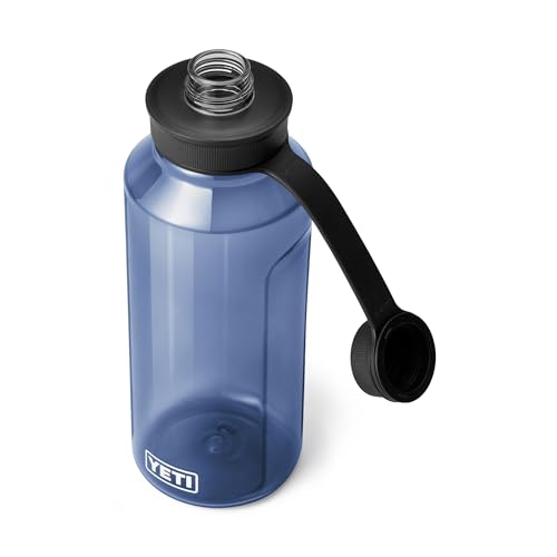 Image of YETI Yonder Water Bottle with Yonder Tether Cap, Lightweight, Leakproof and BPA-Free