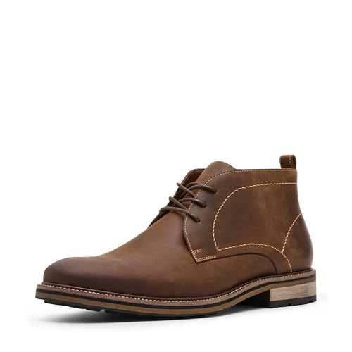 Steve Madden Mens TABRIZ Chukka Boot, Brown Leather, 11