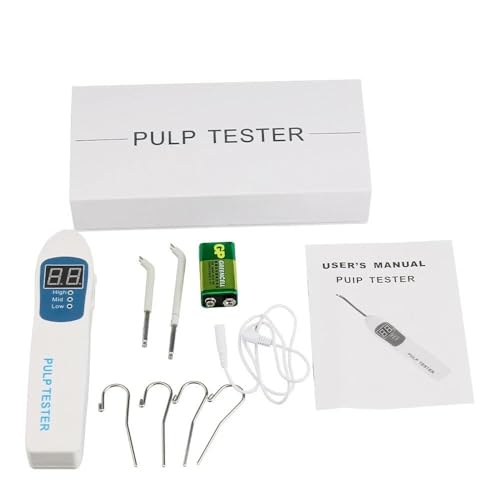 Electroestimulador Vitality Pulp Tester con pantalla LED y luces indicadoras, modos de velocidad ajustables, para uso en laboratorio miniatura 6