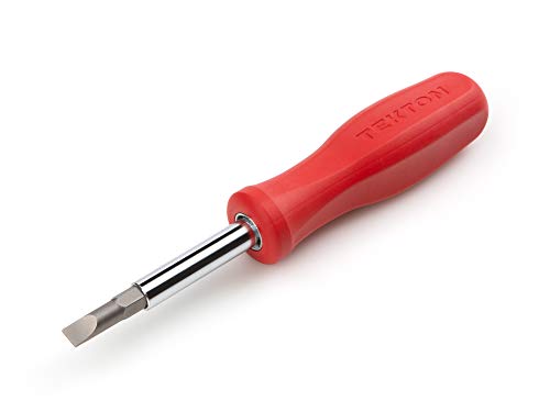 Image of TEKTON 6-in-1 Slotted Driver | DMS18017 | (3 /16 in. x 1 /4 in., 1 /8 in. x 5 /16 in.), Red