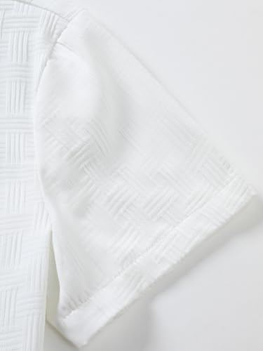 Floerns Men's Casual Button Down Short Sleeve Shirts Shorts Set 2 Piece Outfit4