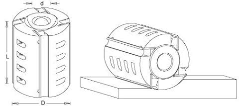 Amana Tool - Planer Head 130mm 1-1/4" Bore (61704), Industrial Grade