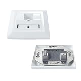 Ausi Glasfaser-Anschlussdose, Glasfaserinstallation im Innenbereich, mit Unterputzabdeckung, für Aufputz- und Unterputzmontage