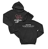 Dorluksy Stephen Colbert's Last Show Last Laugh Two-Sided Unisex Hooded Sweatshirt (Black, 4X-Large)