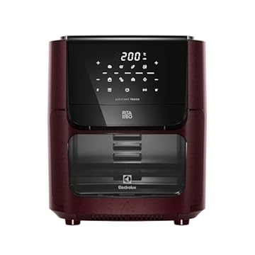 Electrolux Air Fryer Oven Electrolux por Rita Lobo 12L Digital Vermelha Escura Experience 1700W (EAF86) 127V