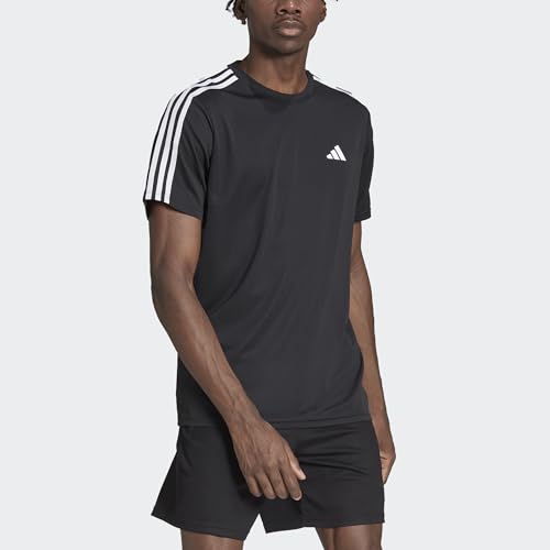 adidas Men's Essentials Base 3-Stripes Training T-Shirt4