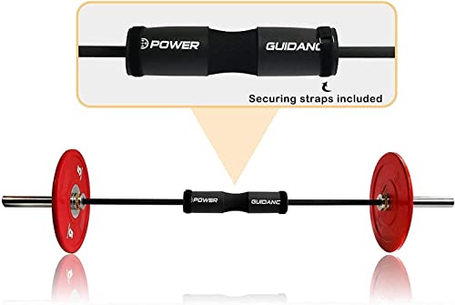 Power Guidance Barbell Squat Pad - Neck & Shoulder Protective Pad - Great For Squats, Lunges, Hip Thrusts, Weight Lifting & More - Fit Standard And Olympic Bars Perfectly #TOP4