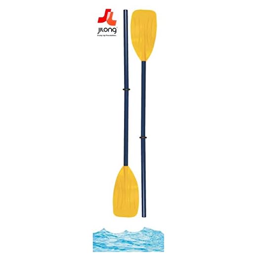 Paddel Set Kunststoff Ruderset Ruder Länge ca. 94 cm zerlegbar auf kompakte 33cm für Schlauchboote Gummiboot Luftmatratzen