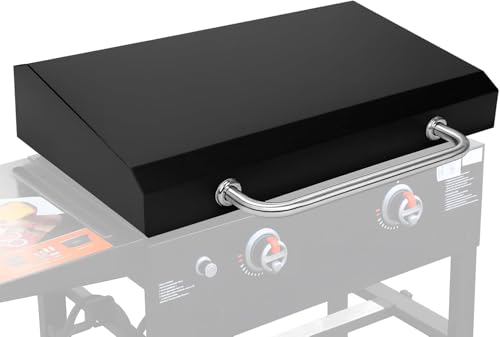 28 Inch Blackstone Griddle Grill Cover with Hinged Hood 2026 Upgraded Outdoor Hard Grill Cover Compatible with Blackstone Models 1517 1853 1605 1803 1839 1856 1924 1983 2094 2145 2137 5003