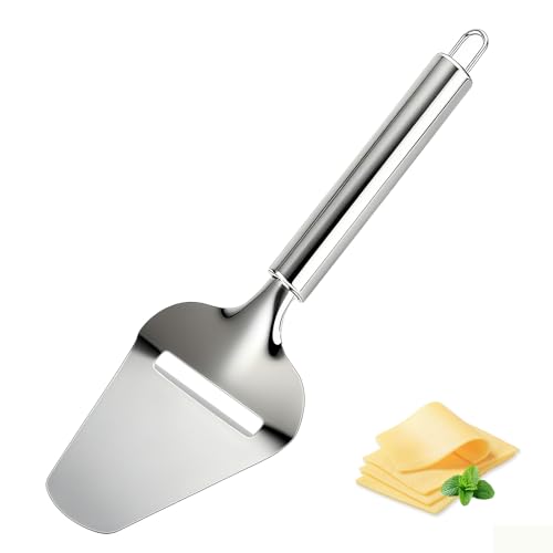 Piunaoa Stainless Steel Cheese Slicer - Handheld Cutter with Ergonomic Grip, Dishwasher Safe for Hard/Soft Cheeses, Multi-Functional for Sandwiches, Charcuterie Boards & Daily Cooking