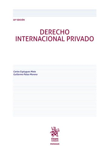 Derecho Internacional Privado 18ª Edición