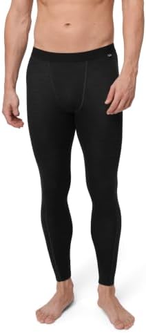 DANISH ENDURANCE Merino Funktionsunterhose Herren, Mittelschwer 180 g/m² | Merino Thermounterhose, Warm, Geruchshemmend & Atmungsaktiv, für Wandern & Skifahren