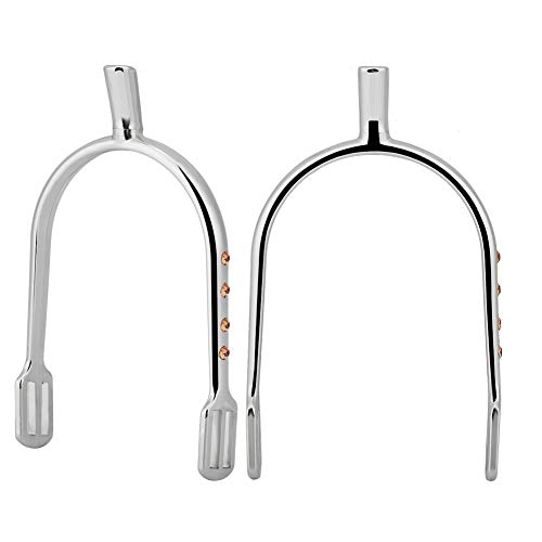 Yolispa Chroom Messing Rowels Jeugd Verchroomde Sporen Paard Chew Buigen Bestand Paardensport Beginner Keuze - Afbeelding 7