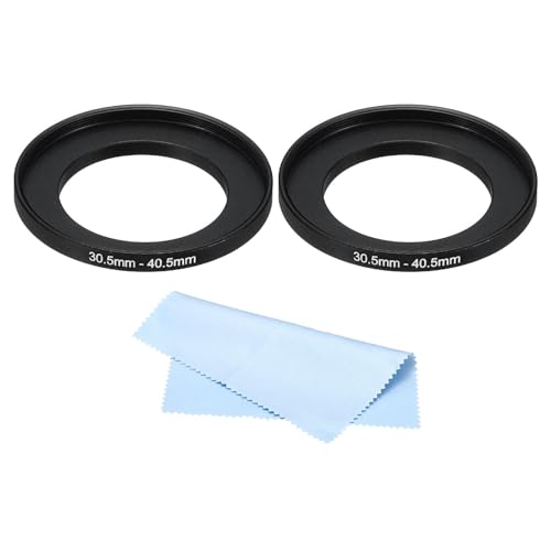 PATIKIL 30.5mm-40.5mm Metal Step Up Ring with Cleaning Cloth