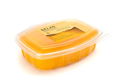 Parafina de Melocotón 1.300ml (980g) SELAS. Para tratamientos terapéuticos y estéticos de manos y pies. Cera, caliente, profesional, baños, spa, terapia, hidratante, piel seca.